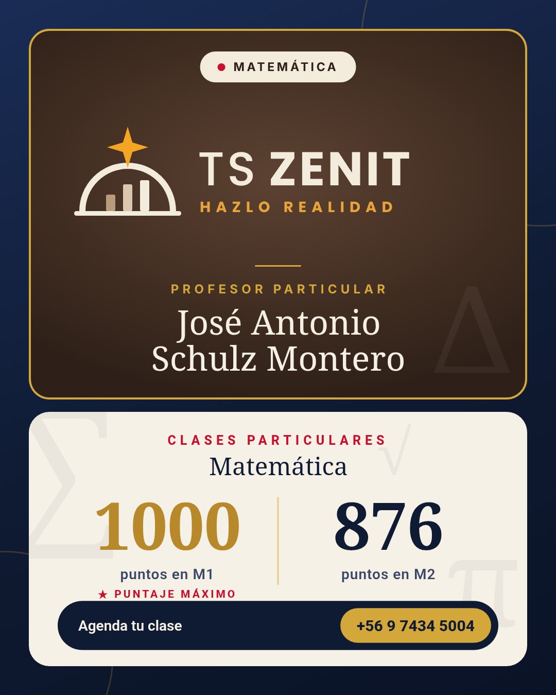 Clases particulares de matemáticas: información para agendar